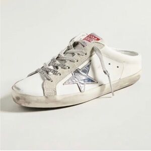 Golden Goose White and Silver Women's Shoes